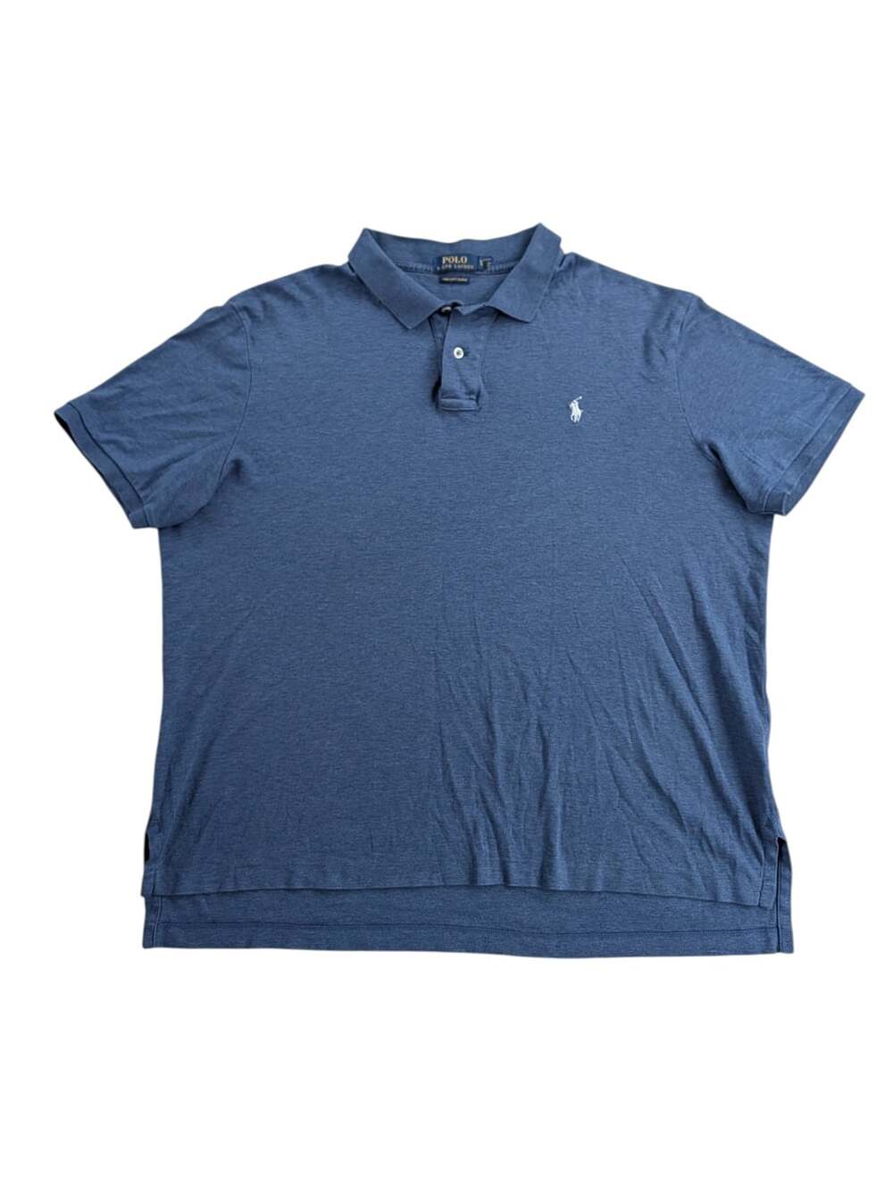 Polo Ralph Lauren Pima soft touch heather blue XL 100% cotton preppy old money